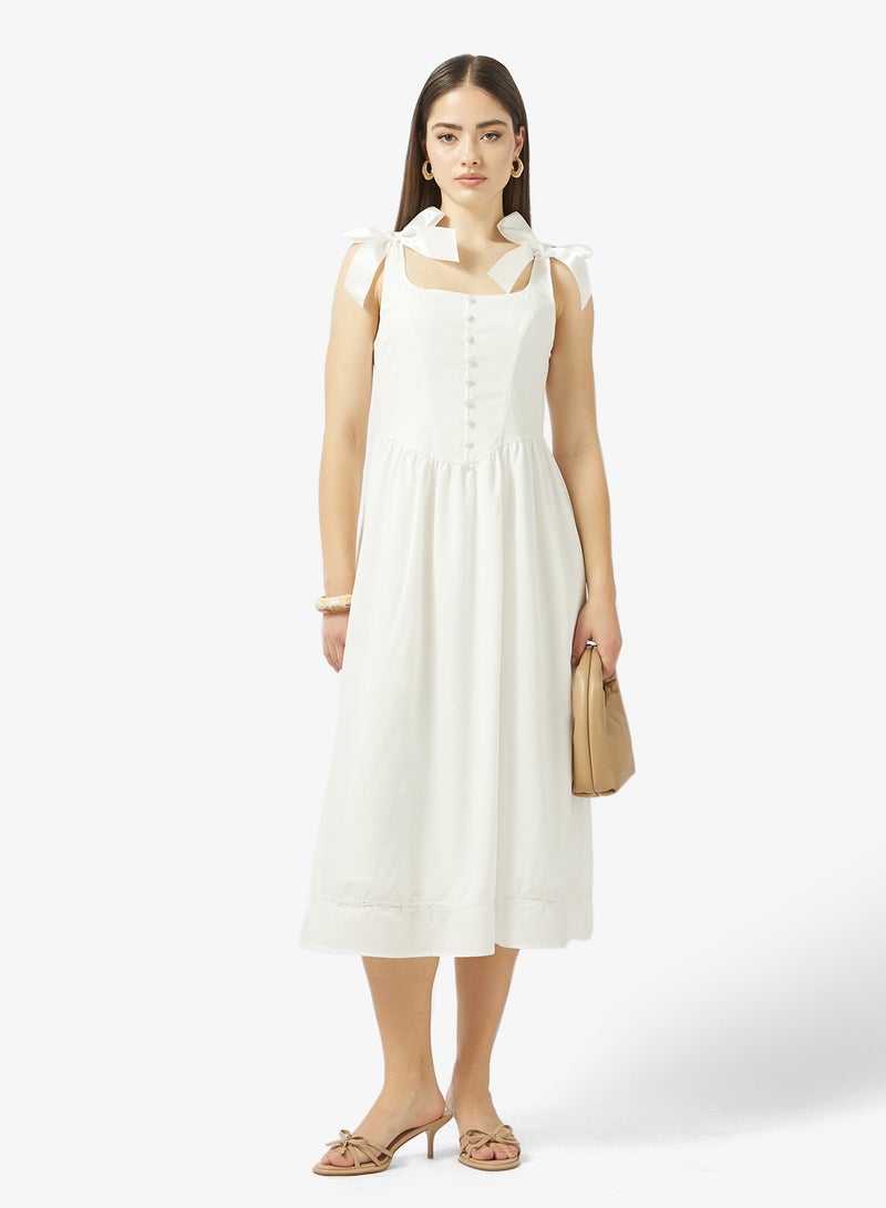 جينجر فستان بتصميم أميرة بياقة قلب وكورسيه - Image 4